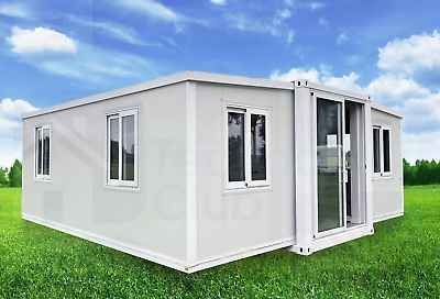 Casa prefabbricata estensibile mobile 36mq con 2 camere da letto, bagno e cucina