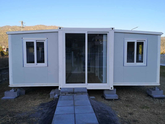 Casa mobile espandibile prefabbricata 36 mq, con 2 camere da letto, 1 bagno