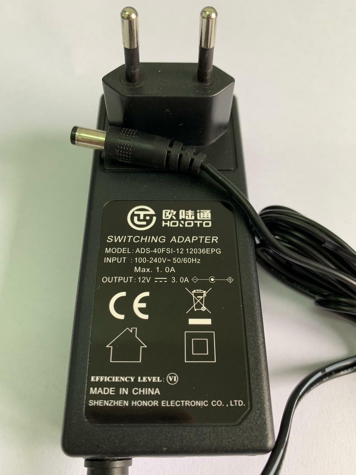 Alimentatore AC/DC 12V 3A trasformatore strisce a led luce tvcc