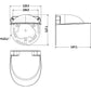 Staffa antipioggia - copertura - custodia per telecamere dome - DAHUA pfa200w