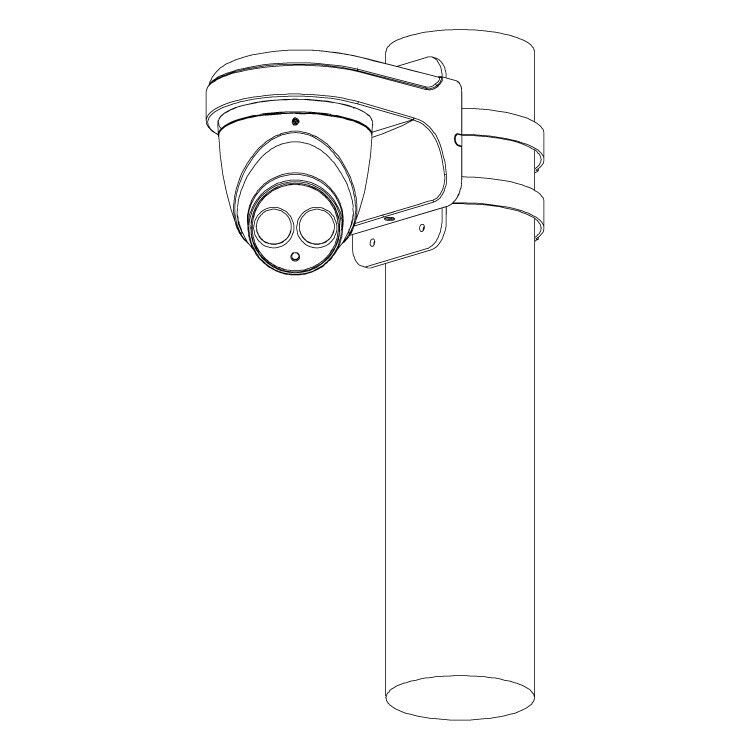 Telecamera TVCC videosorveglianza IP mini dome 4mp ottica fissa 3.6mm OEMdahua