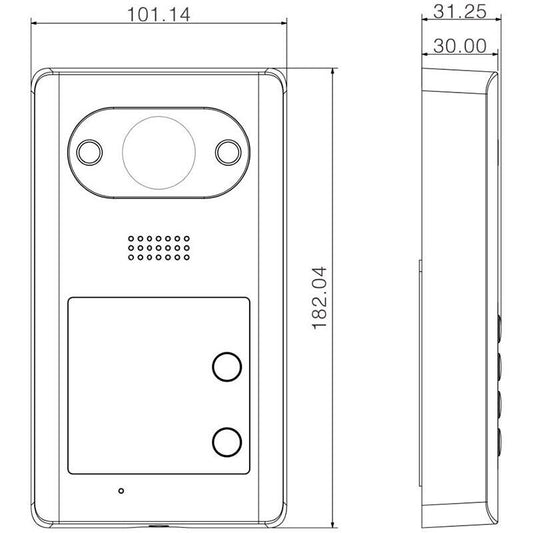 Videocitofono campanello PoE 2 pulsanti Villa porta App audio bidirezionale IP65