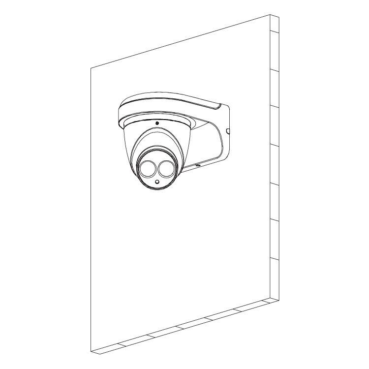 Telecamera TVCC videosorveglianza IP 4mp mini dome ottica fissa EpoE OEMdahua