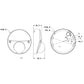 Telecamera videosorveglianza IP dome Wedge ottica fissa 2.8  4mp OEMdahua