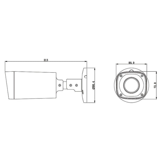 Telecamera videosorvelianza bullet motorizzata 4mp HDCVI OEMdahua