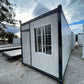 monoblocco prefabbricato mobile, ufficio temporaneo, container pieghevole, 14mq