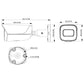 Telecamera IP bullet 8MP ottica fissa con intelligenza artificiale IA oem dahua
