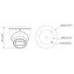 Telecamera videosorveglianza  MINI DOME HDCVI 5 MP OTTICA FISSA 2,8MM OEMdahua