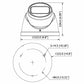 Telecamera TVCC videosorveglianza IP dome 8mp ottica motorizzata con WDR OEMdahu
