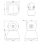 Telecamera ptz Wireless WiFi con infrarossi e audio bidirezionale, x allarme