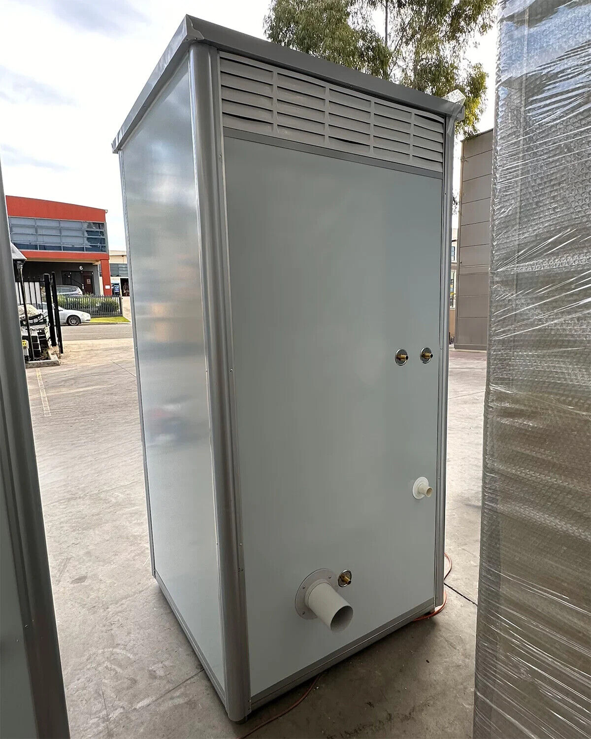 Bagno prefabbricato monoblocco, Cabina servizi coibentata, WC doccia lavandino