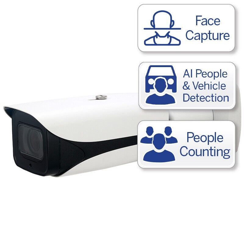 Telecamera TVCC bullet IP 4MP motorizzata con IA intelligenza artificiale OEMdah