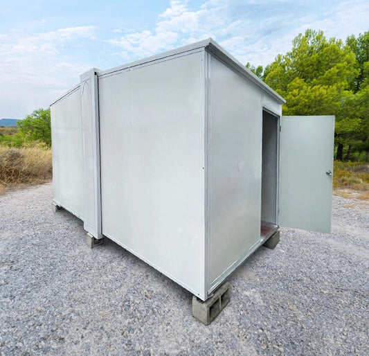 Modulo prefabbricato estensibile 10mq, box monoblocco capanno attrezzi