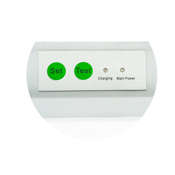 Plafoniera led 36W, 1200mm, con batteria di backup, IP65, 6000K luce fredda