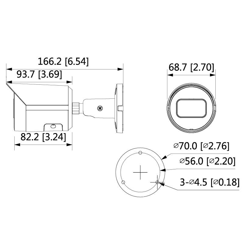 Telecamera videosorveglianza IP, mini bullet 8MP, ottica fissa  OEMdahua