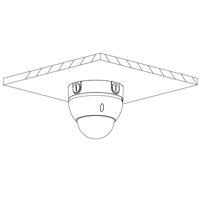 Telecamera videosorveglianza dome IP 4MP fissa, intelligenza artificiale, IP67
