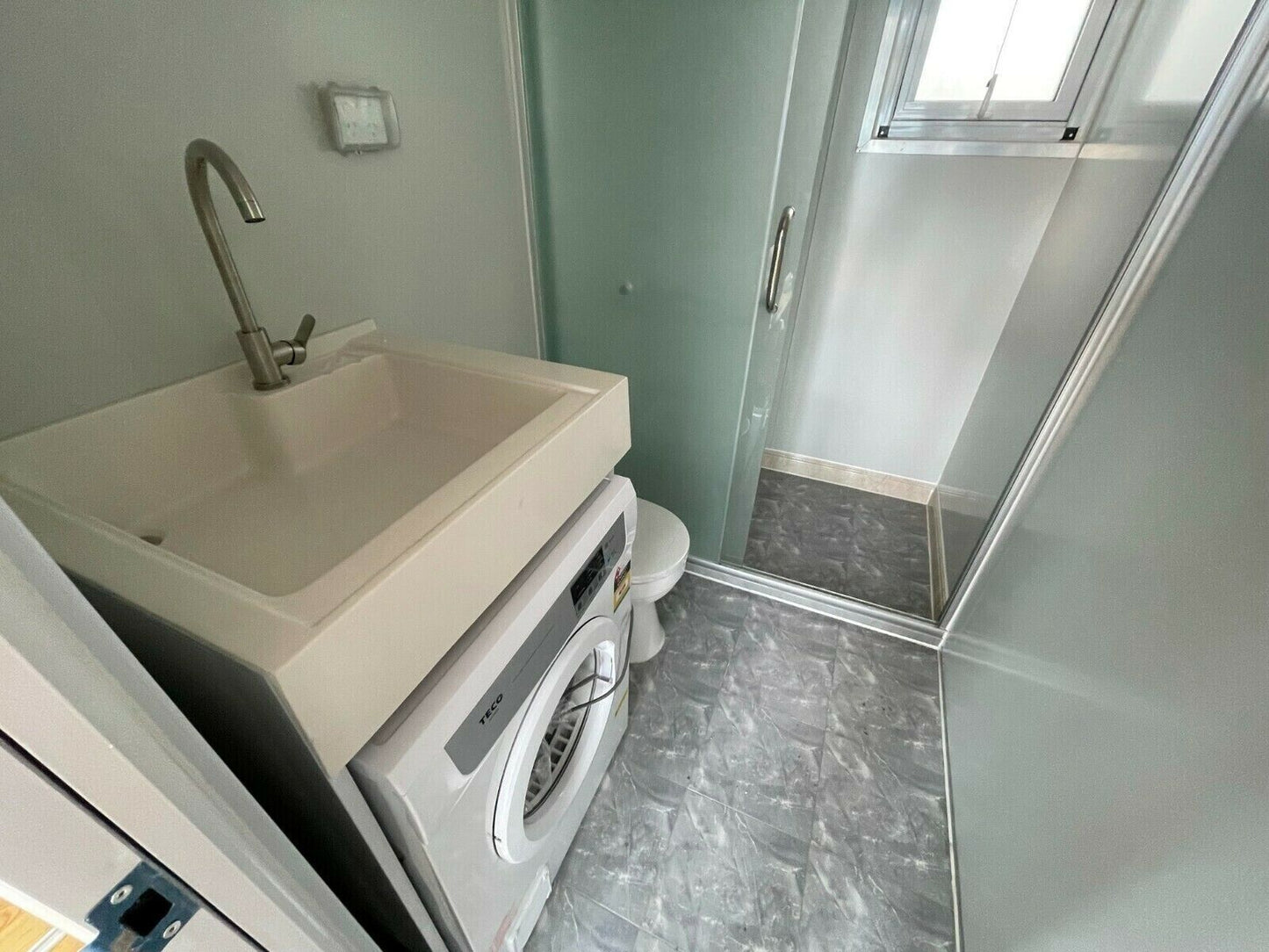 Casa mobile prefabbricata 36mq, con bagno completo e due camere da letto box