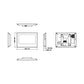 Monitor videocitofono IP postazione interna touchscreen 7" NERO