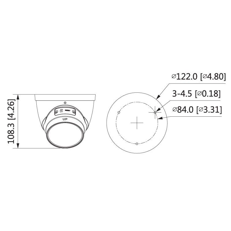 Telecamera TVCC IP 4MP Dome Turret ottica motorizzata OEMdahua