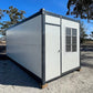 monoblocco prefabbricato mobile, ufficio temporaneo, container pieghevole, 14mq