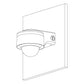 Telecamera videosorveglianza dome IP 4MP fissa, intelligenza artificiale, IP67