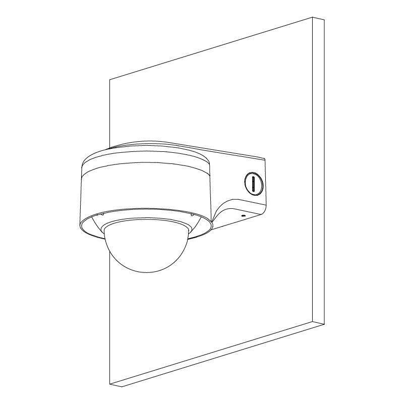 Telecamera videosorveglianza dome IP 4MP fissa, intelligenza artificiale, IP67